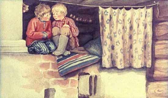 Забьются оба на полати да там и посиживают