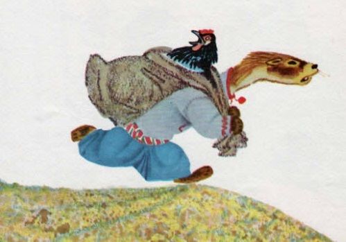 Хорёк наседочку забрал