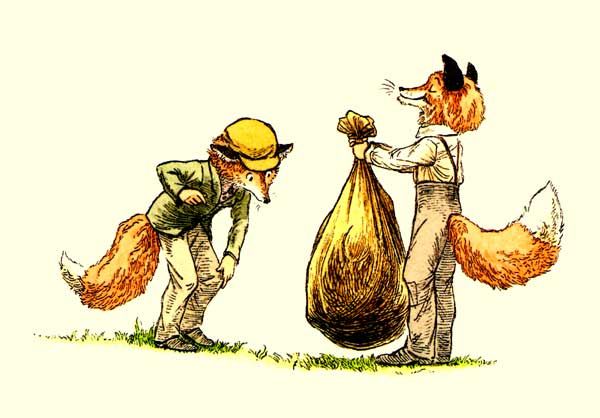 брат Лиса внимательно рассмотрел мешок