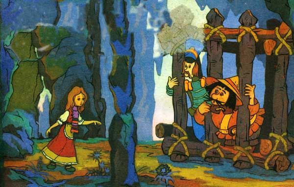 поспешила Пастушка на помощь друзьям