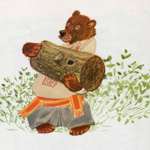 медведь целый улей меду приволок