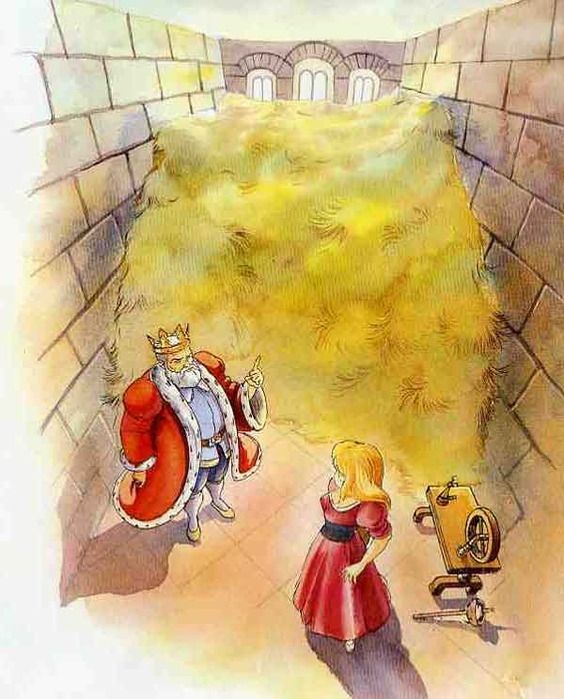 Увидел король комнату полную золота