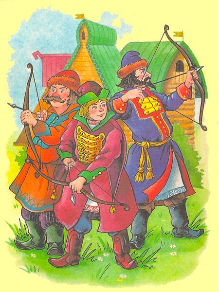 Сыновья вышли в чистое поле и натянули луки