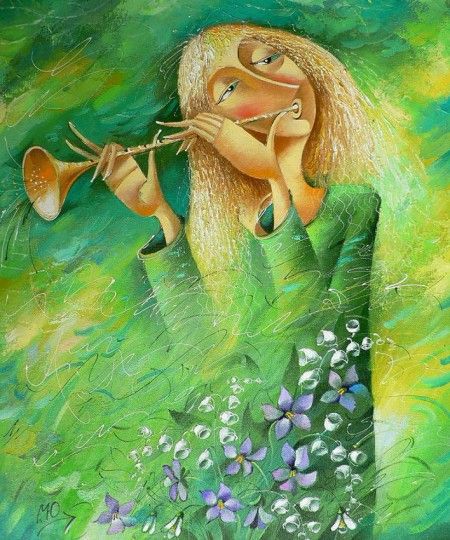 Стих Весна пришла, встречайте! Наталии Самоний из коллекции про времена года весна